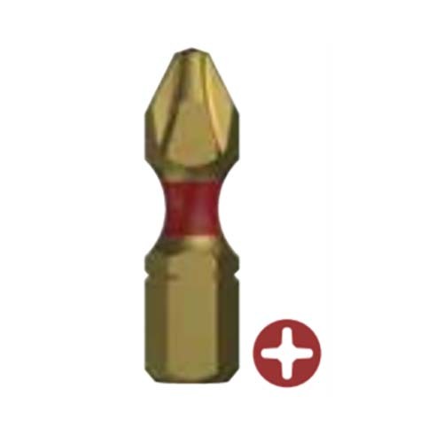 PH3 Insert Phillips Drive Bit 1/4" S2 Alloy Titanium Nitride  - Box of 25