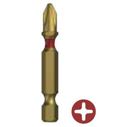 PH3x100mm Power Phillips TiN Dr. Bit 1/4" S2 Alloy Titan - Box of 25 - AIMS Industrial Supplies