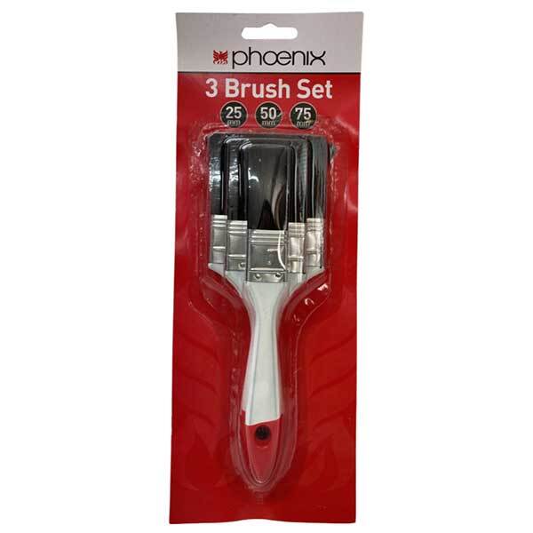 Phoenix 3 Brush Set - 25, 50 and 75mm - AIMS Industrial Supplies