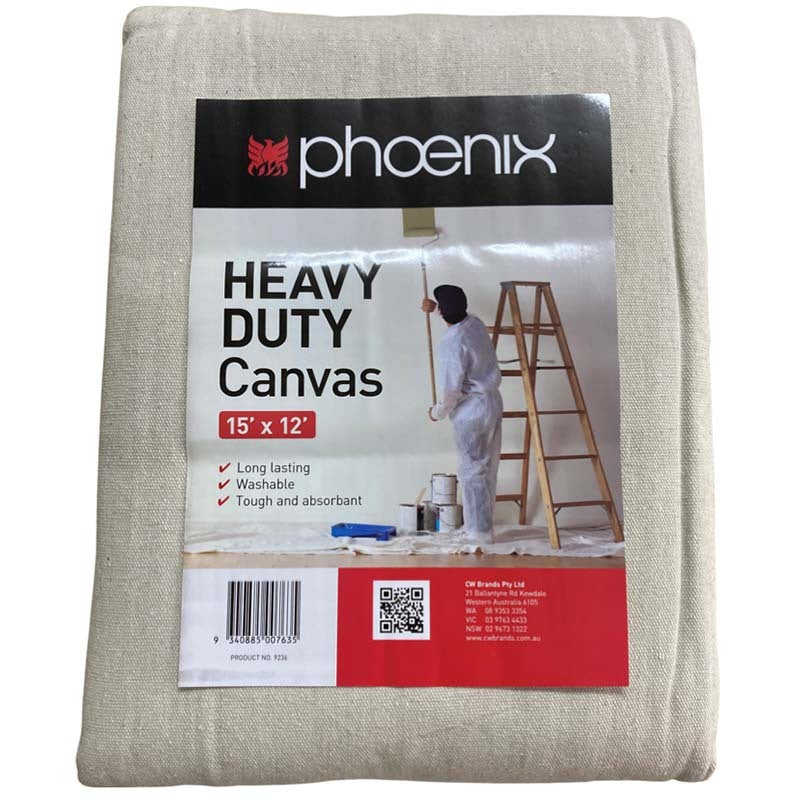 Phoenix Heavy Duty Canvas Drop Sheet - 15 x 12ft