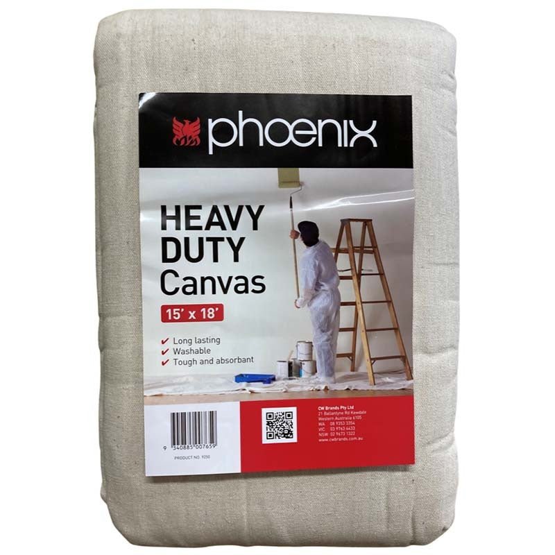 Phoenix Heavy Duty Canvas Drop Sheet - AIMS Industrial Supplies