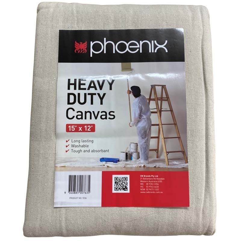Phoenix Heavy Duty Canvas Drop Sheet - AIMS Industrial Supplies