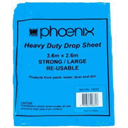 Phoenix Plastic Blue Drop Sheet Heavy Duty 2.6 x 3.6m - AIMS Industrial Supplies