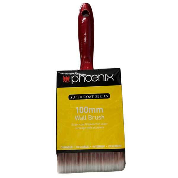 Phoenix Plastic Handle Super Coat Wall Brush 100mm
