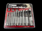 Pittsburgh Hollow Punch Set, 12 Pieces1