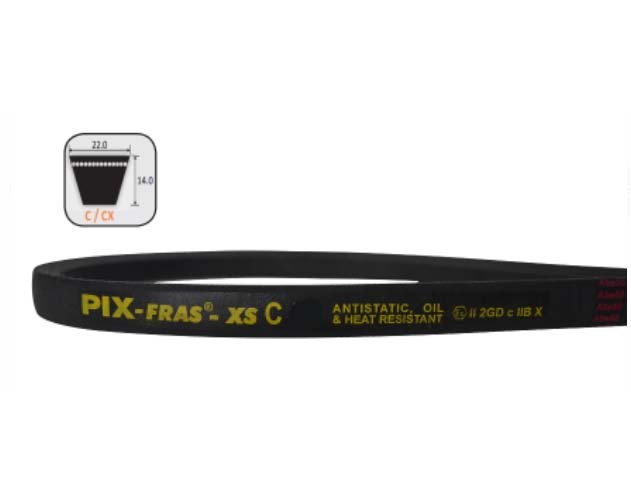 Pix C57 Fire Resistant Anti Static (FRAS Rated) V Belt C Section