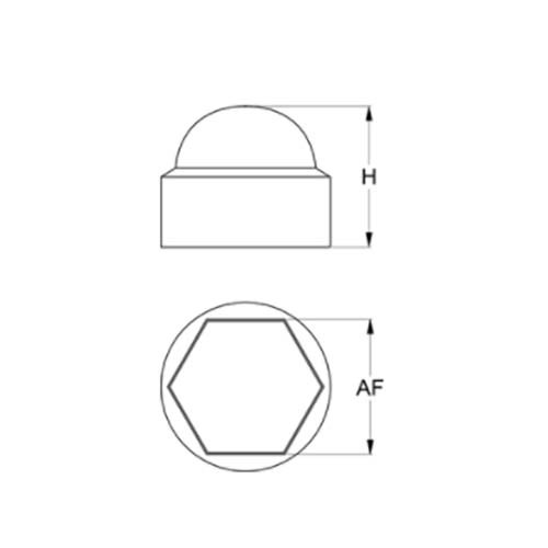 Plug Head Cover For Hex Screw Polyethylene UV Resistant2
