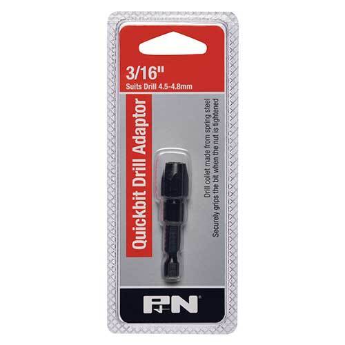 P&N 107B11875 Quickbit Drill Adaptor 3/16" (4.5-4.8mm) Spring Steel
