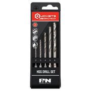 P&N 107B8SET5 5 piece Jobber Impact Drill Set Quickbit - HSS Tinite 2mm-6mm - AIMS Industrial Supplies