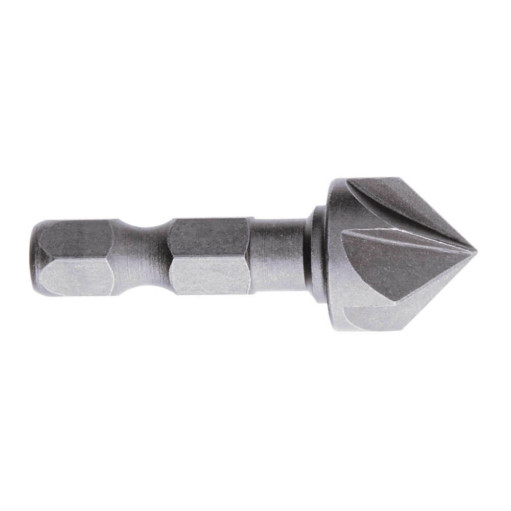 P&N 107BCSINK Quickbit M6 1/2" 90° Countersink Bit Three Flute 1/4" Shank HSS - AIMS Industrial Supplies