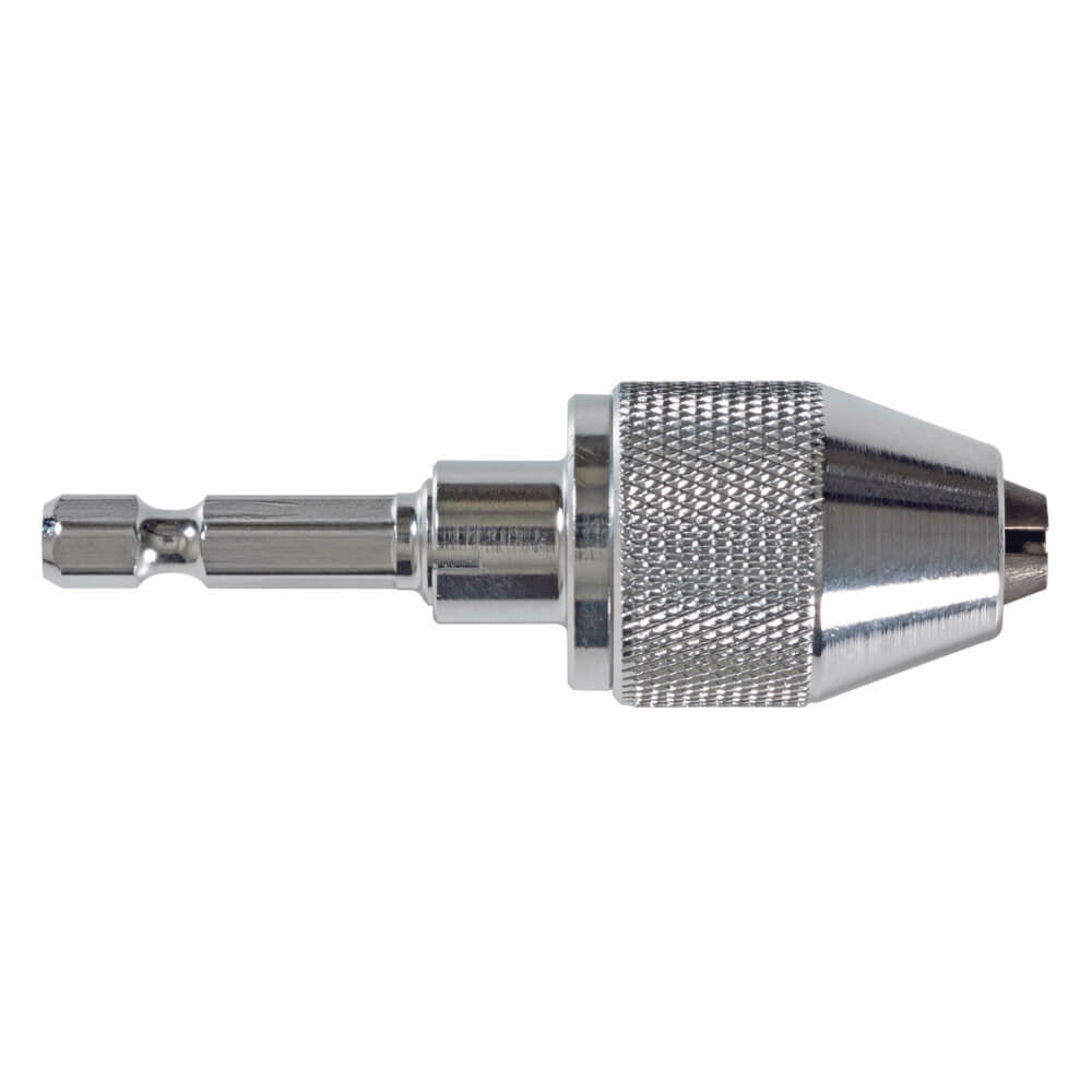 P&N 107CMQ001 Quickbit Mini Chuck 0.5 - 6mm x 1/4" Shank Tool Steel - AIMS Industrial Supplies