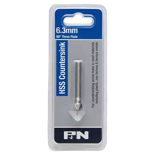 P&N 107CS0063 Workshop 6.3mm 90° Countersink Bit Three Flute - HSS