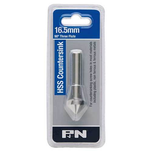 P&N 107CS0165 Workshop 16.5mm 90° Countersink Bit Three Flute - HSS