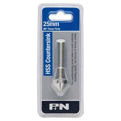 P&N 107CS0250 Workshop 25mm 90° Countersink Bit Three Flute - HSS