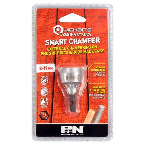 P&N 107DT0319 Quickbit 3-19mm Smart Chamfer Deburr Tool 1/4" Shank - AIMS Industrial Supplies
