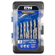 P&N 149060015 Workshop Bright Drill Set plus Step Drill 19 Pcs - AIMS Industrial Supplies
