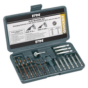 P&N 150B0FHEX Quickbit Set - 19 piece Drill and Screwdriver Bit Set - HSS - AIMS Industrial Supplies