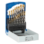 P&N 150B0WS2M Workshop 19 piece Jobber Drill Set - HSS Tinite 1 - 10mm x 0.5mm - AIMS Industrial Supplies