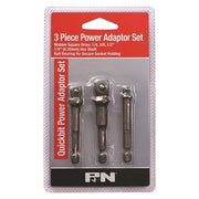 P&N 150PASET3 Quickbit Socket Extension Set - 1/4" Shank 15° Adjustable CRV - AIMS Industrial Supplies