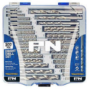 P&N 165399200 Bright Drill Set - Workshop Metric and Imperial 200 Pcs - AIMS Industrial Supplies