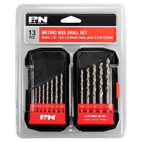 P&N 166044639 13pc Metric Jobber Drill Set - HSS 1.5mm - 6.5mm x 0.5mm1