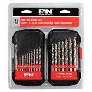 P&N 166044641 19pc Metric Jobber Drill Set - HSS 1mm - 10mm x 0.5mm - AIMS Industrial Supplies