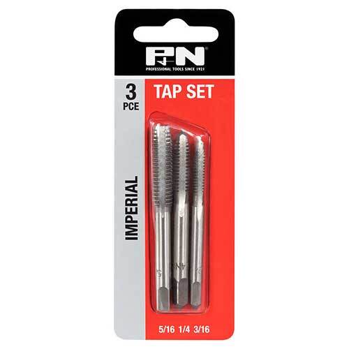 P&N 166044653 UNC Hand Tap Set (Taper/Inter/Bottom) 3/16,1/4,5/16 Carbon Steel1