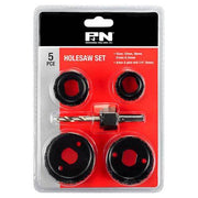 P&N 166044659 Holesaw Set Kit 5 piece CNH-05 32mm - 54mm Carbon Steel - AIMS Industrial Supplies