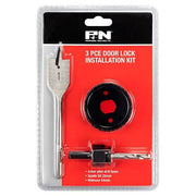 P&N 166044661 Holesaw Set Kit 3 piece Lock Installation Carbon Steel - AIMS Industrial Supplies