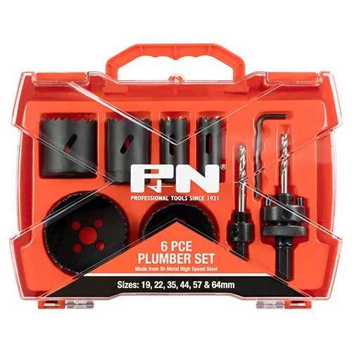 P&N 166044663 Hole Saw Plumber Set 6 piece Bi-Metal HSS1