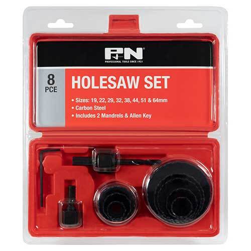 P&N 166044665 Hole Saw Set Kit 11 piece 19mm - 64mm Carbon Steel1