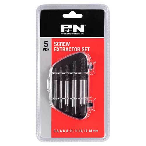 P&N 166044668 3 - 18mm Screw Extractor Set 5 piece - Carbon Steel - AIMS Industrial Supplies
