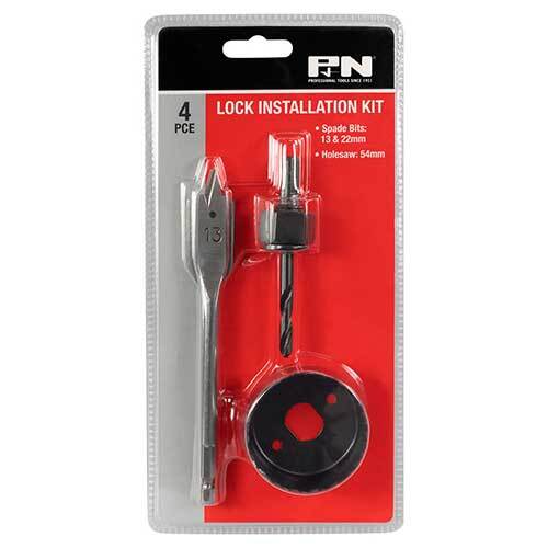 P&N 166044672 Holesaw Set Kit 4 piece Lock Installation Carbon Steel - AIMS Industrial Supplies