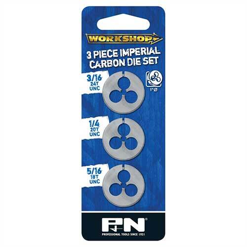 P&N 267013203 Imperial Workshop Carbon Die Set (5/16, 1/4, 3/16'') 3 Pce - AIMS Industrial Supplies