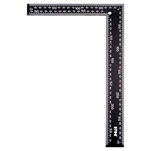 P&N 267901250 Workshop Carpernter Rule Square 300 x 200mm Black Steel - AIMS Industrial Supplies