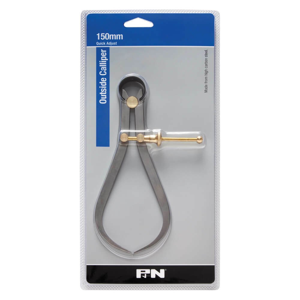 P&N 267MTQ206 Workshop Outside Caliper Quick Adjust 150 mm High Carbon Steel - AIMS Industrial Supplies