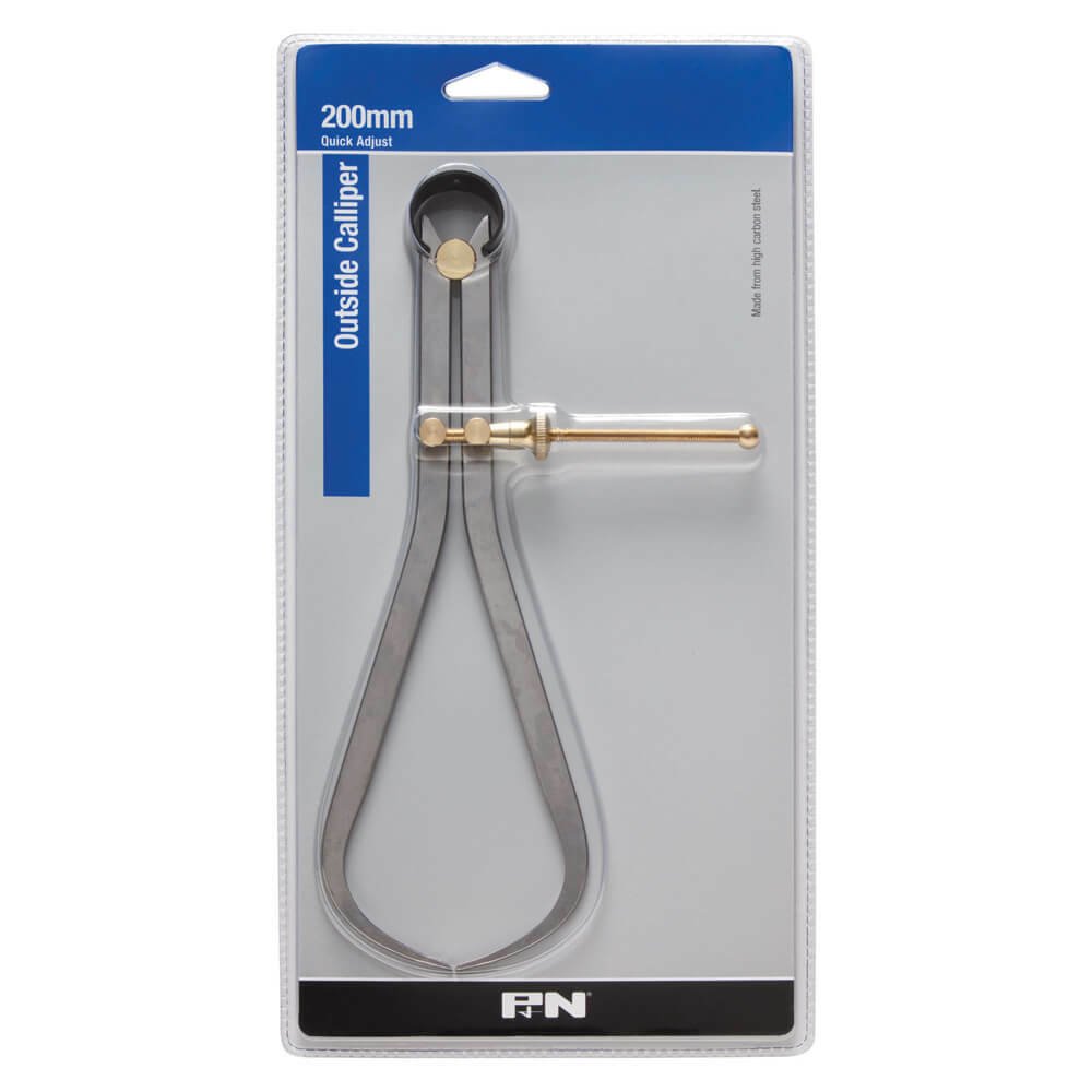 P&N 267MTQ208 Workshop Outside Caliper Quick Adjust 200 mm High Carbon Steel - AIMS Industrial Supplies