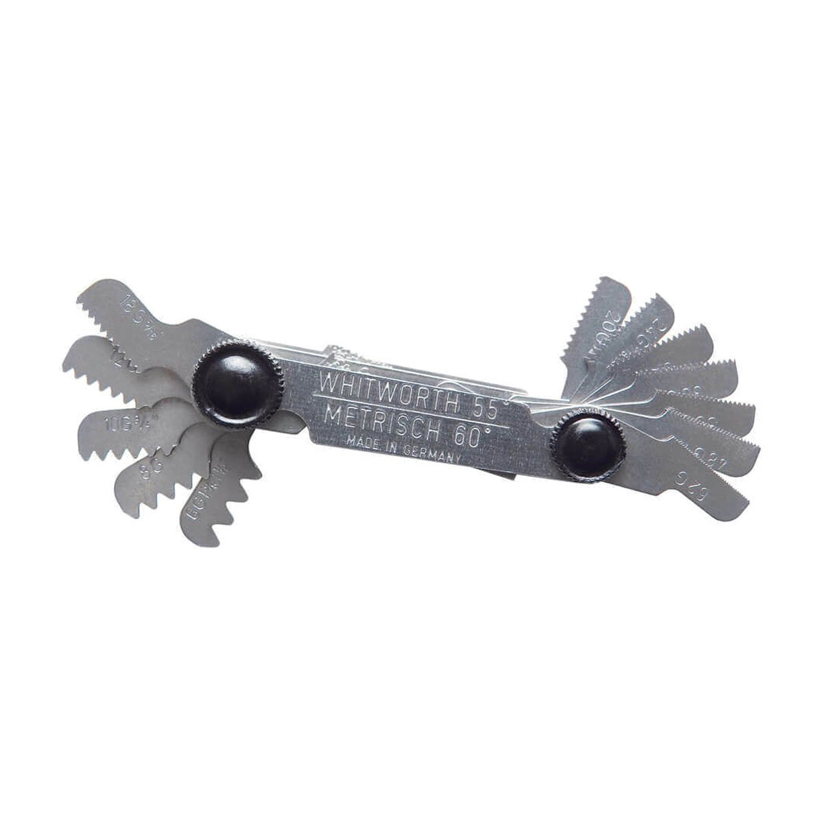 P&N 268MW0052 Workshop Thread Gauge Metric/Whit 0.25 - 6.0mm & 4-62 TPI 52 Blades Bright