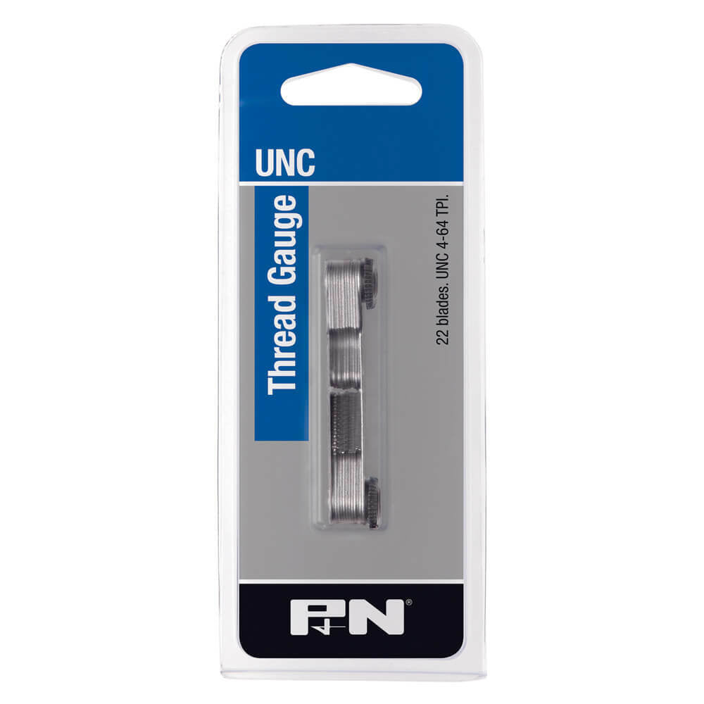 P&N 268UNC022 Workshop Thread Gauge UNC 4-64 TPI 22 Blades Bright1
