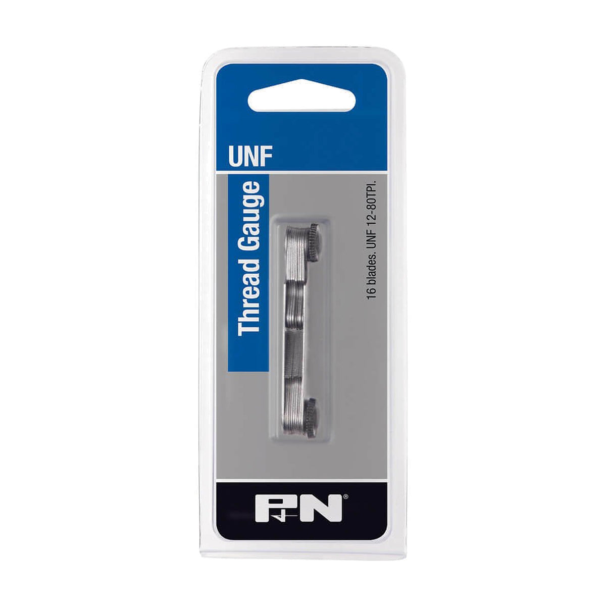 P&N 268UNF016 Workshop Thread Gauge UNF 12-80 TPI 16 Blades Bright