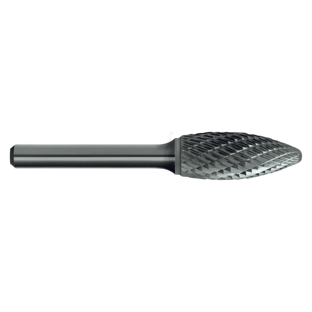 P&N Carbide Burr Flame Shape Double Cut - AIMS Industrial Supplies