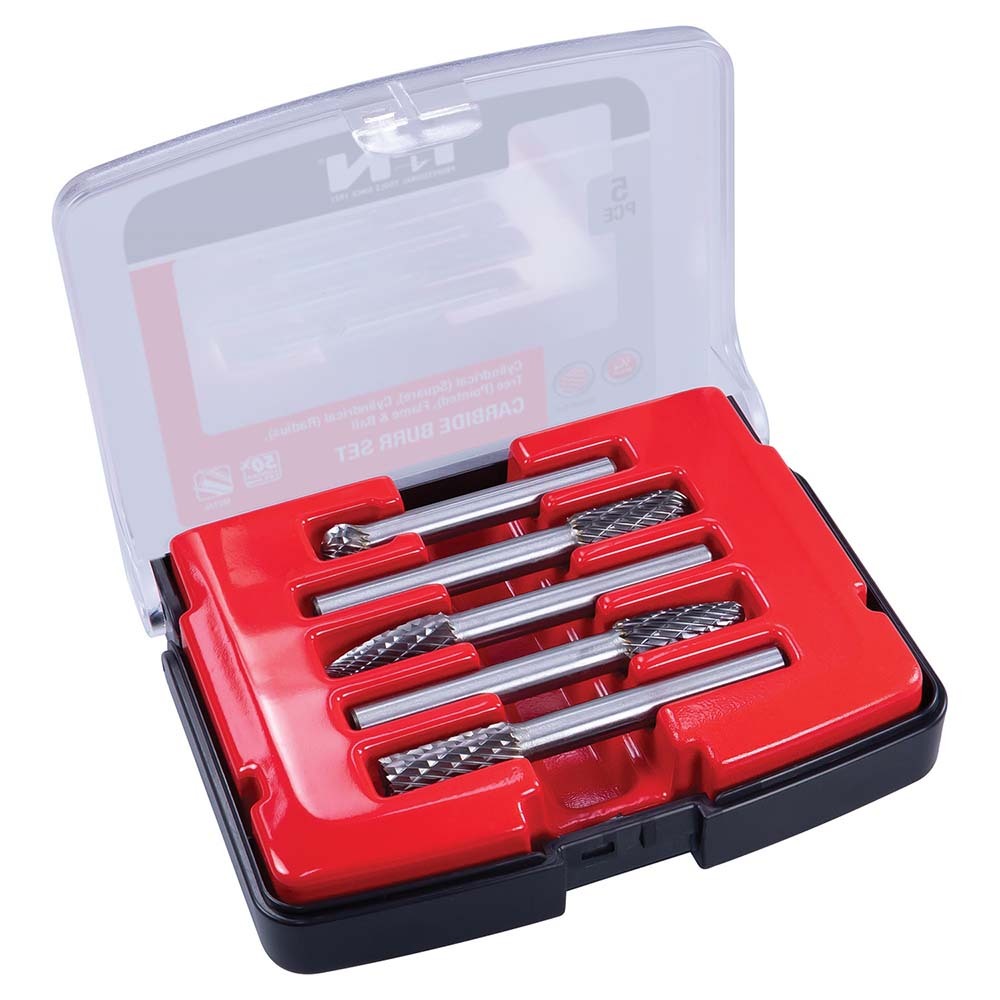 P&N Carbide Burr Set, 5 Pieces - 1660446802