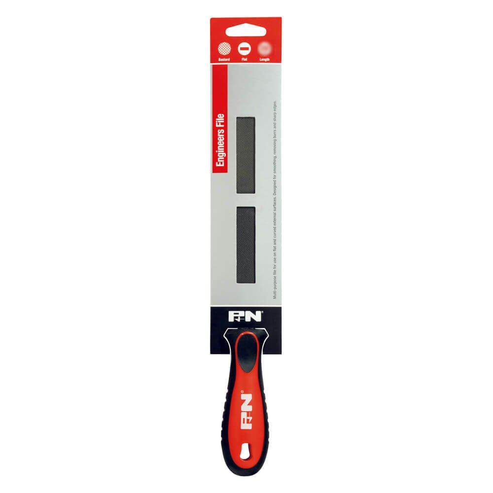 P&N Flat Bastard File Handled - Single Pack (150 to 300mm) - AIMS Industrial Supplies