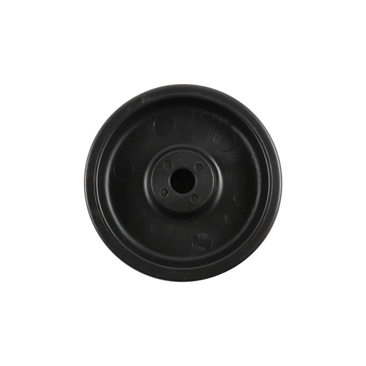 Polypropylene Wheel - Plain Bearing, Nylon Centre, Black - AIMS Industrial Supplies
