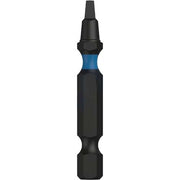 Power Square Impax Drive Bit 1/4" S2 Alloy Steel Black - AIMS Industrial Supplies