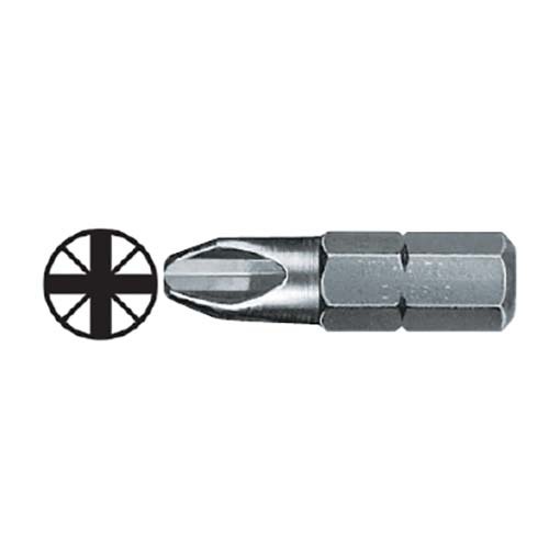 Pozidrive Insert Bit 1/4" Hex2