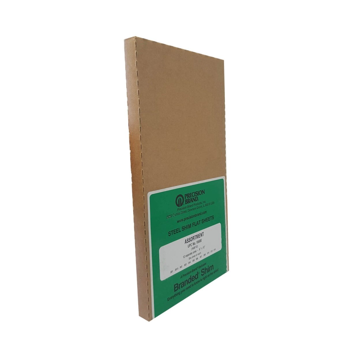Precision Brand Steel Shim Stock Flat Sheet Assorted 6 x 12" - AIMS Industrial Supplies
