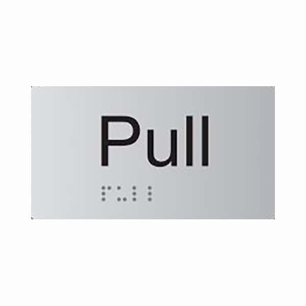 Premium Braille Sign - Anodised Aluminium - AIMS Industrial Supplies
