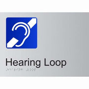 Premium Braille Sign - Anodised Aluminium - AIMS Industrial Supplies