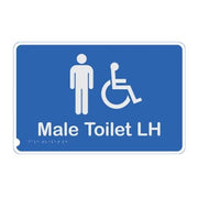 Premium Braille Sign - Male Access Toilet - AIMS Industrial Supplies